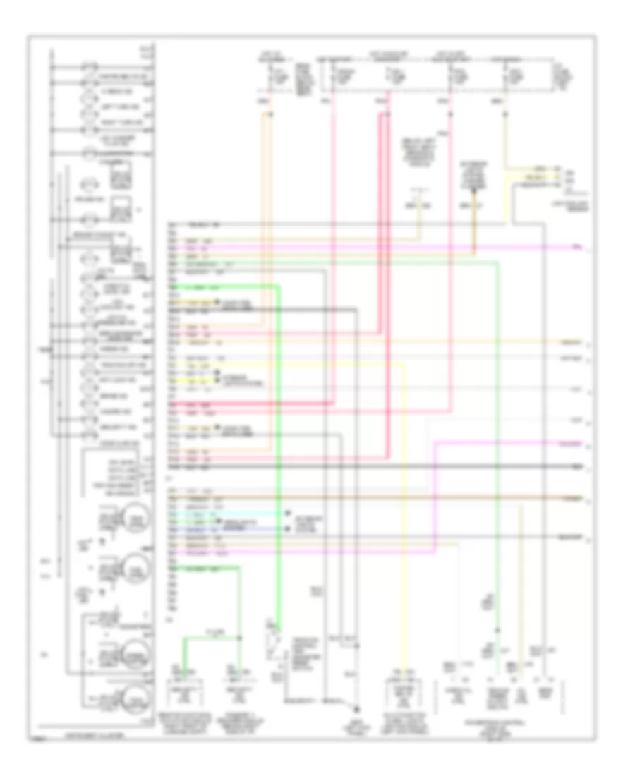 Instrument Cluster Wiring Diagram 1 of 2 for Buick Riviera 1996