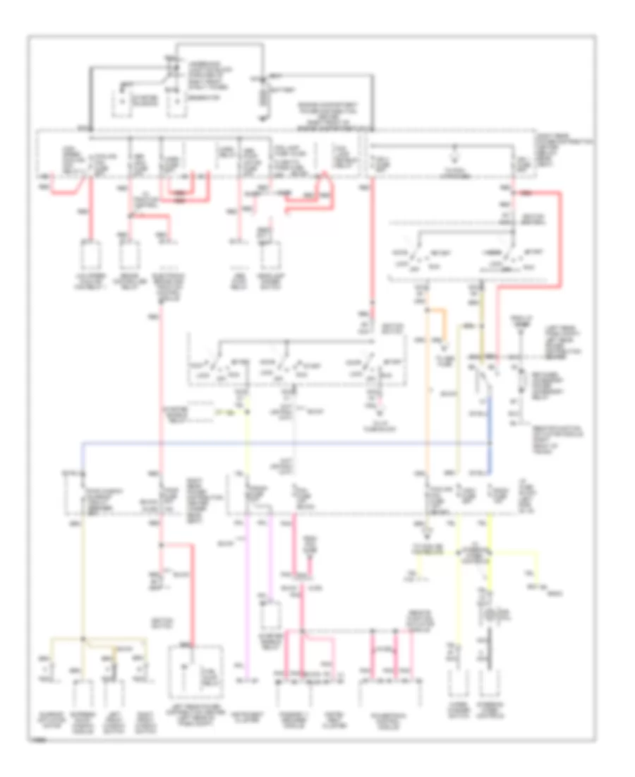 Power Distribution Wiring Diagram 1 of 4 for Buick Riviera 1996