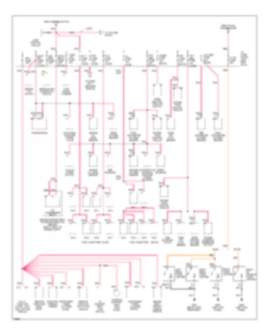 Power Distribution Wiring Diagram (3 of 4) for Buick Riviera 1996
