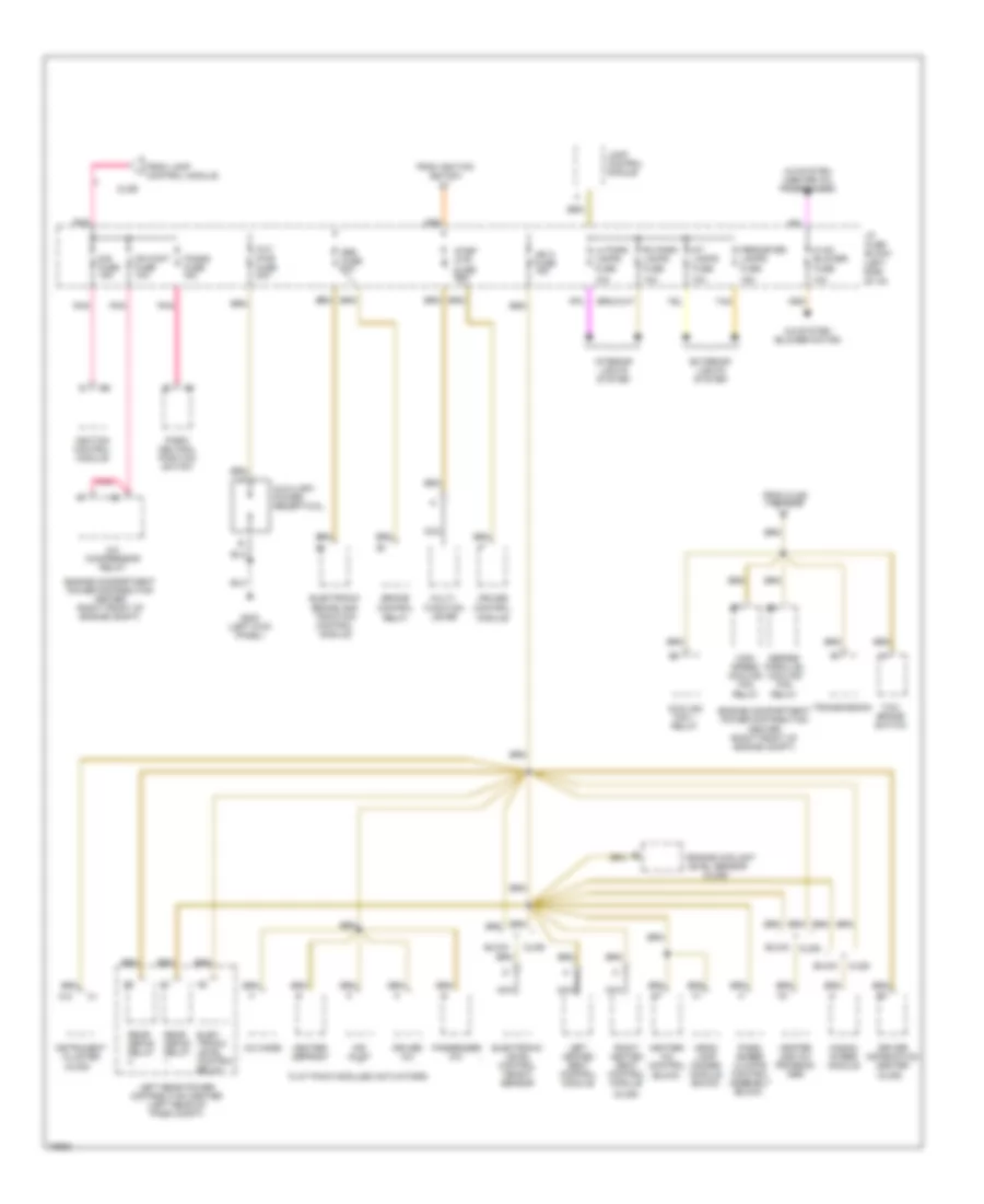 Power Distribution Wiring Diagram (4 of 4) for Buick Riviera 1996