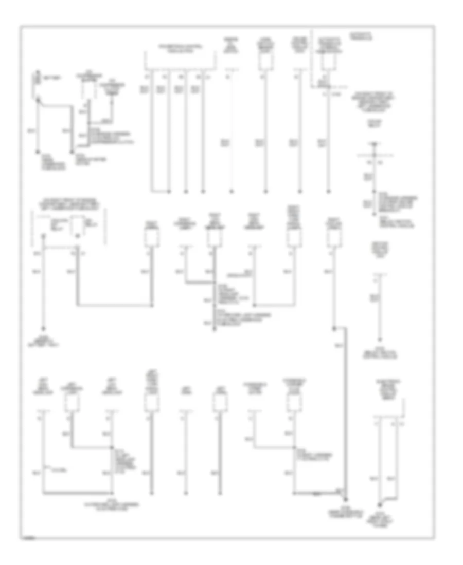 Ground Distribution Wiring Diagram 1 of 3 for Buick Park Avenue 2004