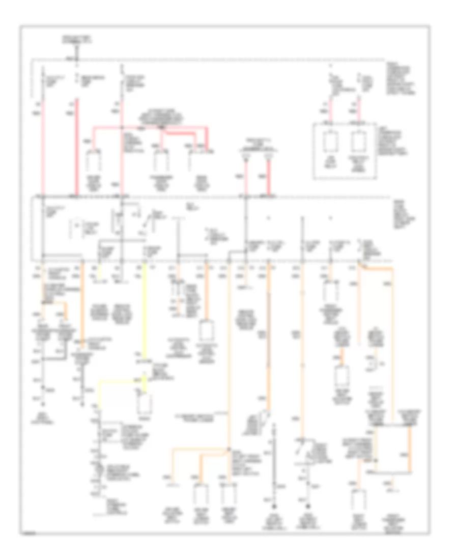 Power Distribution Wiring Diagram (2 of 4) for Buick Park Avenue 2004