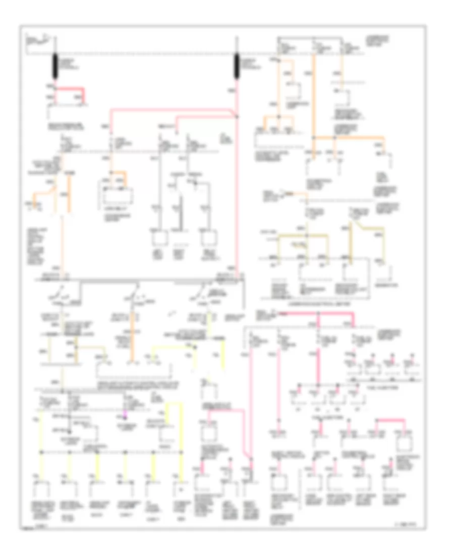 Power Distribution Wiring Diagram 2 of 4 for Buick Roadmaster 1996