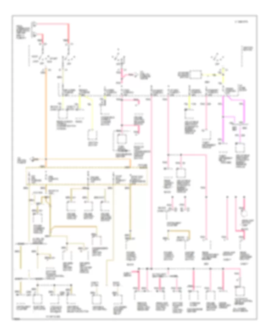 Power Distribution Wiring Diagram 3 of 4 for Buick Roadmaster 1996