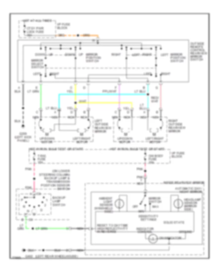 Power Mirror Wiring Diagram for Buick Roadmaster 1996
