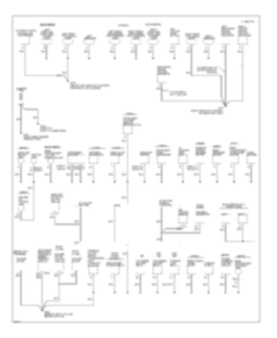 Ground Distribution Wiring Diagram 1 of 3 for Buick Roadmaster Estate Wagon 1996
