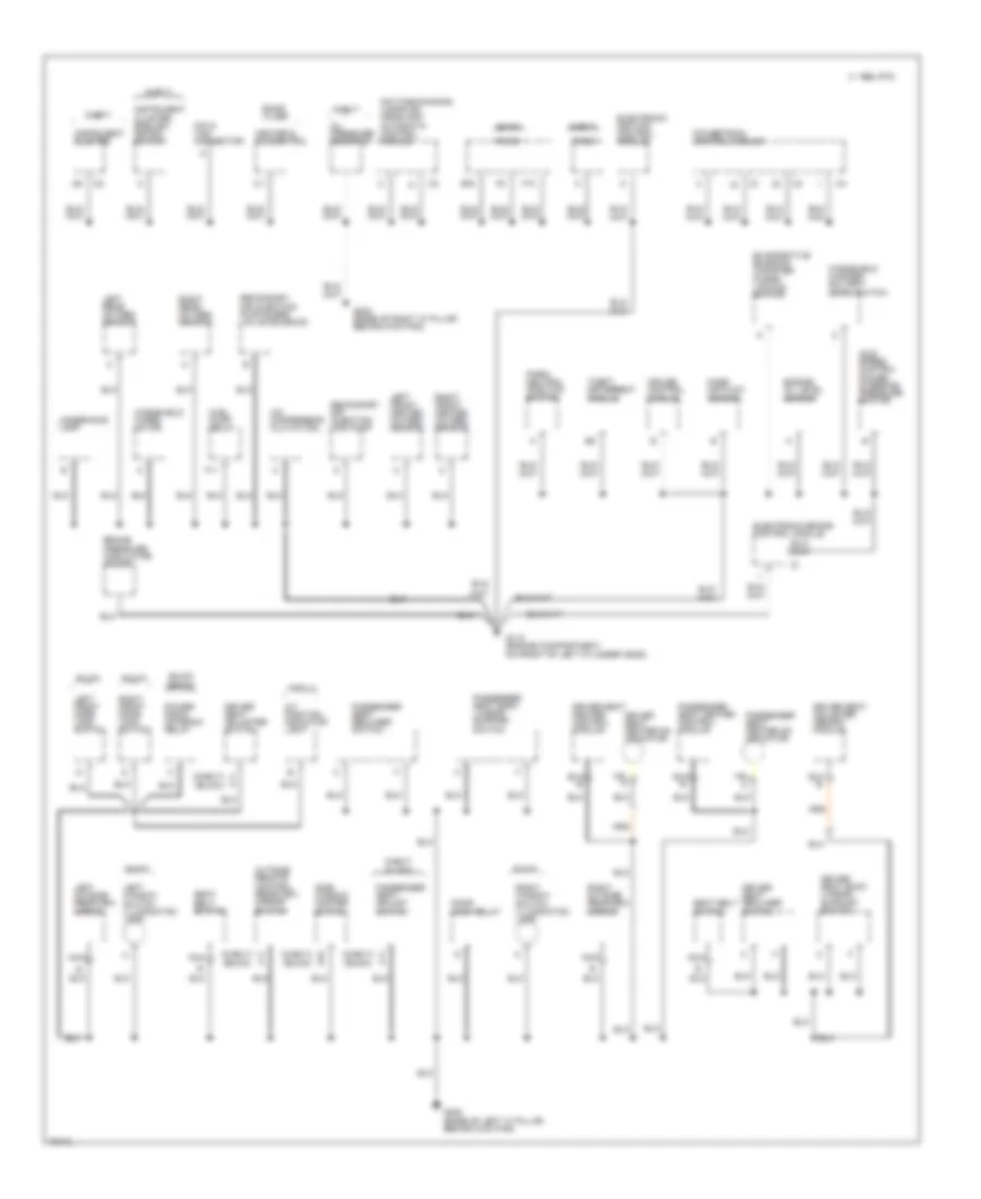 Ground Distribution Wiring Diagram (2 of 3) for Buick Roadmaster Estate Wagon 1996