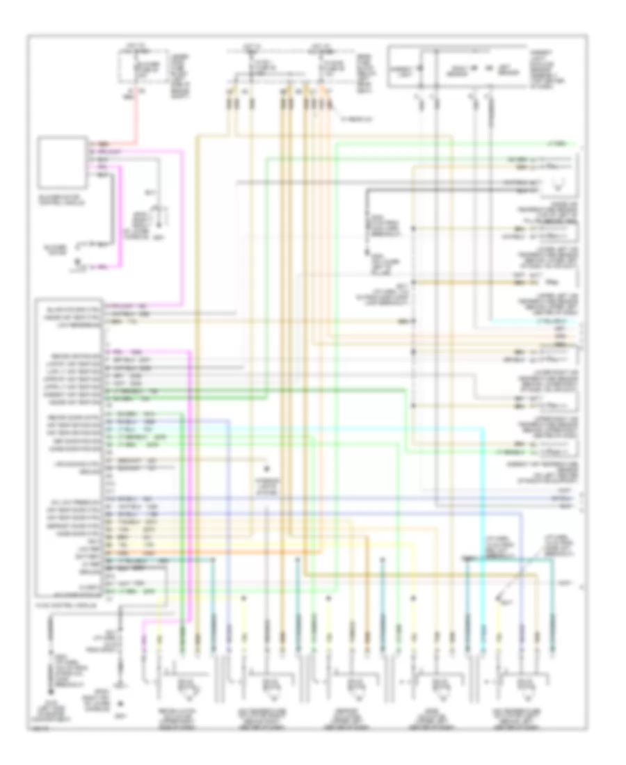 Automatic AC Wiring Diagram, Short Wheel Base (1 of 2) for Buick Rainier 2004