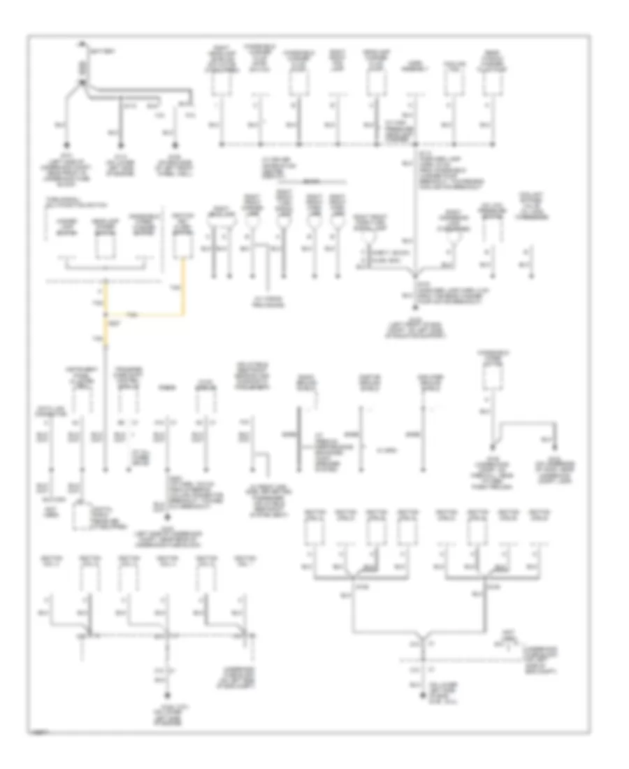 Ground Distribution Wiring Diagram 1 of 6 for Buick Rainier 2004