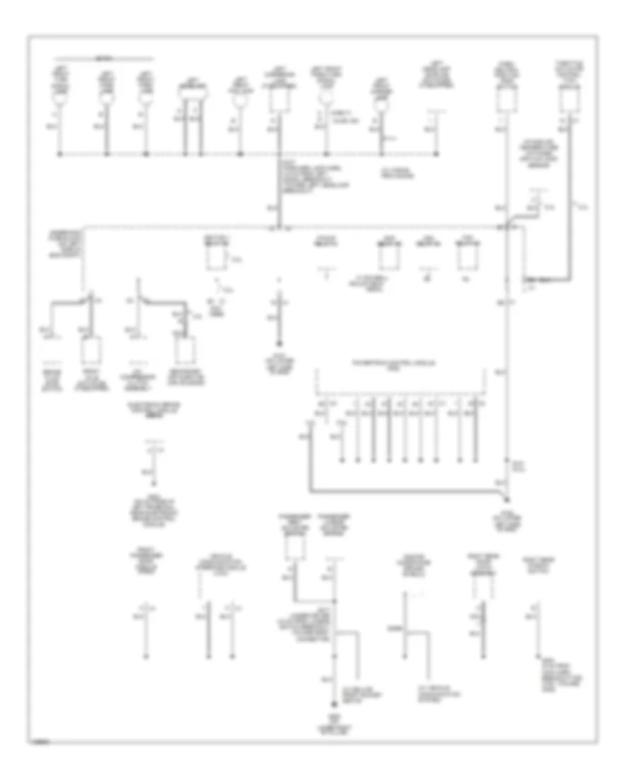 Ground Distribution Wiring Diagram 4 of 6 for Buick Rainier 2004