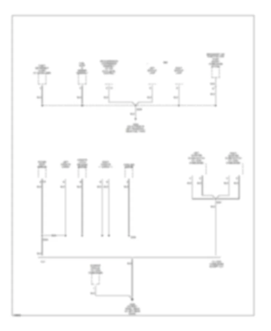 Ground Distribution Wiring Diagram 5 of 6 for Buick Rainier 2004