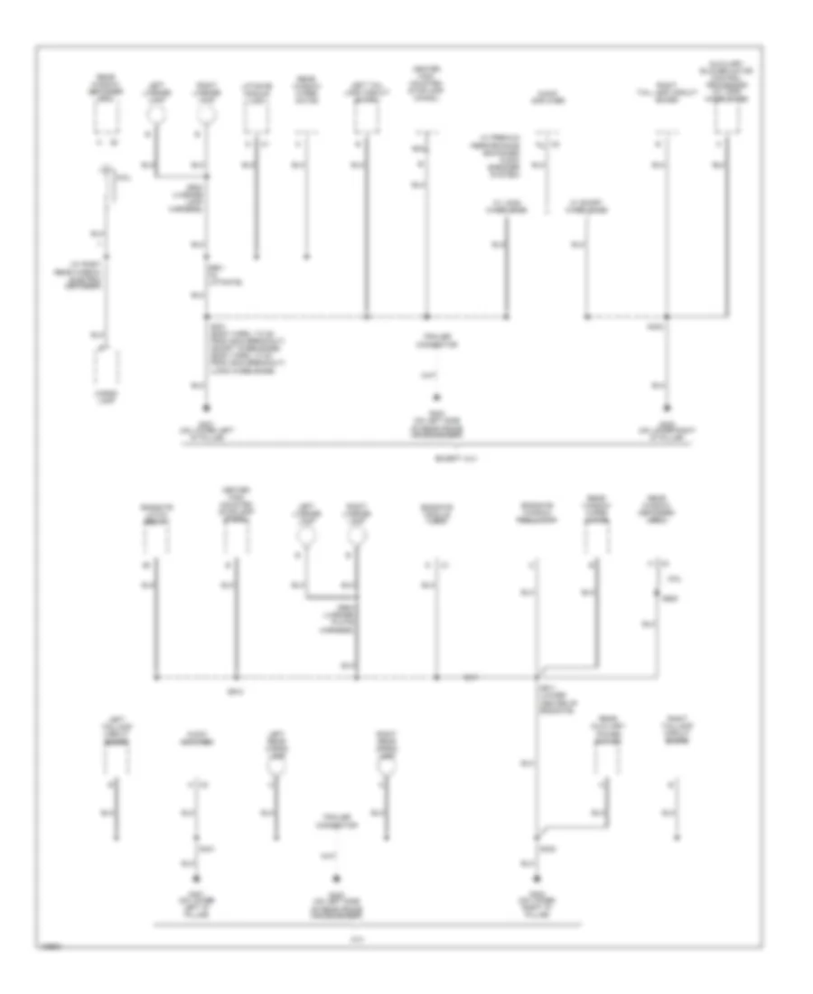 Ground Distribution Wiring Diagram 6 of 6 for Buick Rainier 2004
