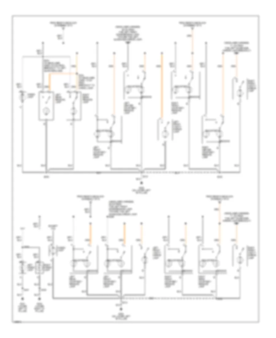 Courtesy Lamps Wiring Diagram (2 of 2) for Buick Rainier 2004