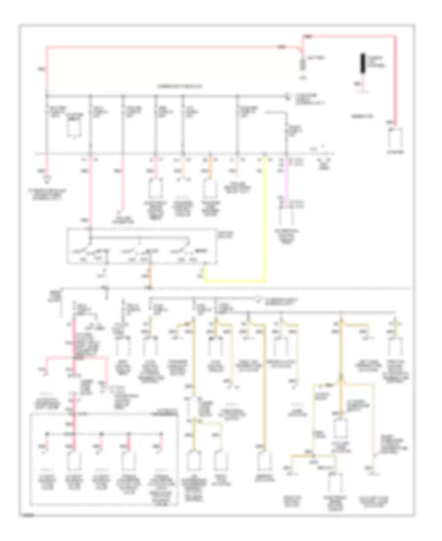 Power Distribution Wiring Diagram 1 of 7 for Buick Rainier 2004