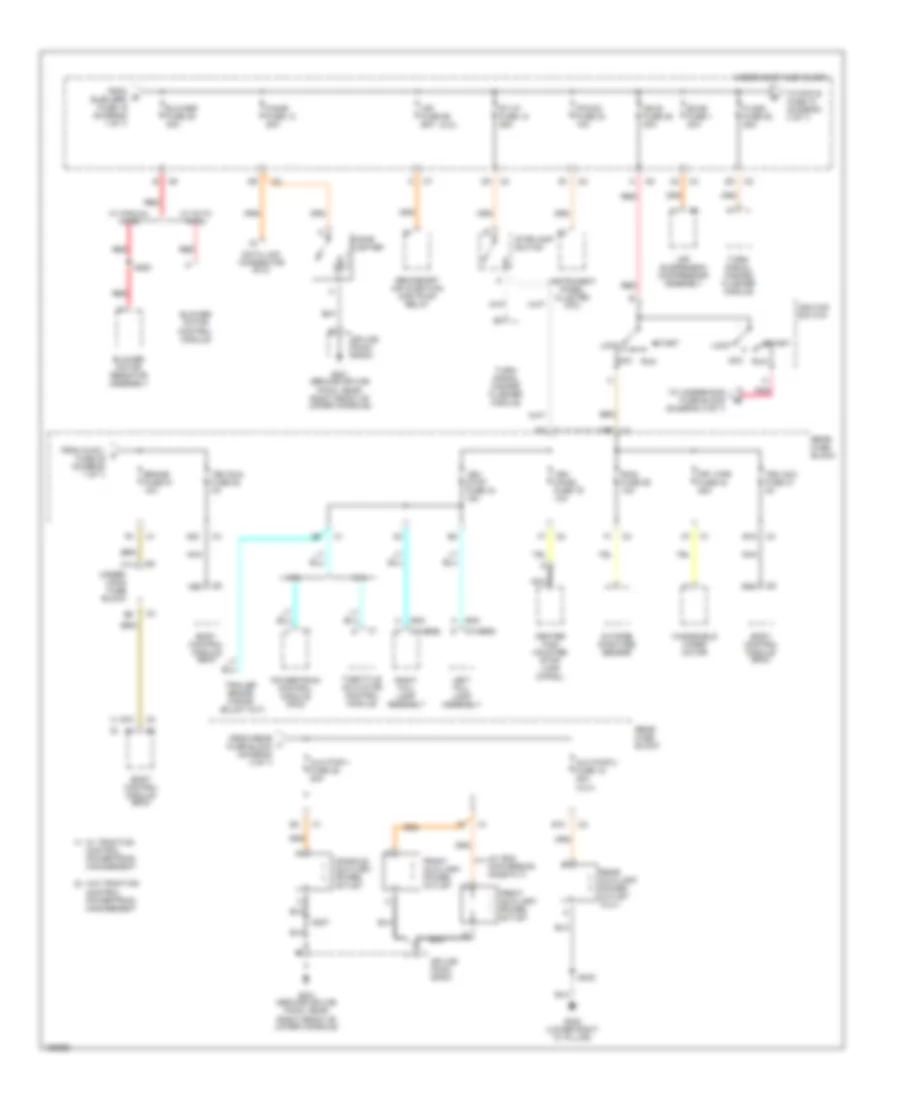 Power Distribution Wiring Diagram 2 of 7 for Buick Rainier 2004