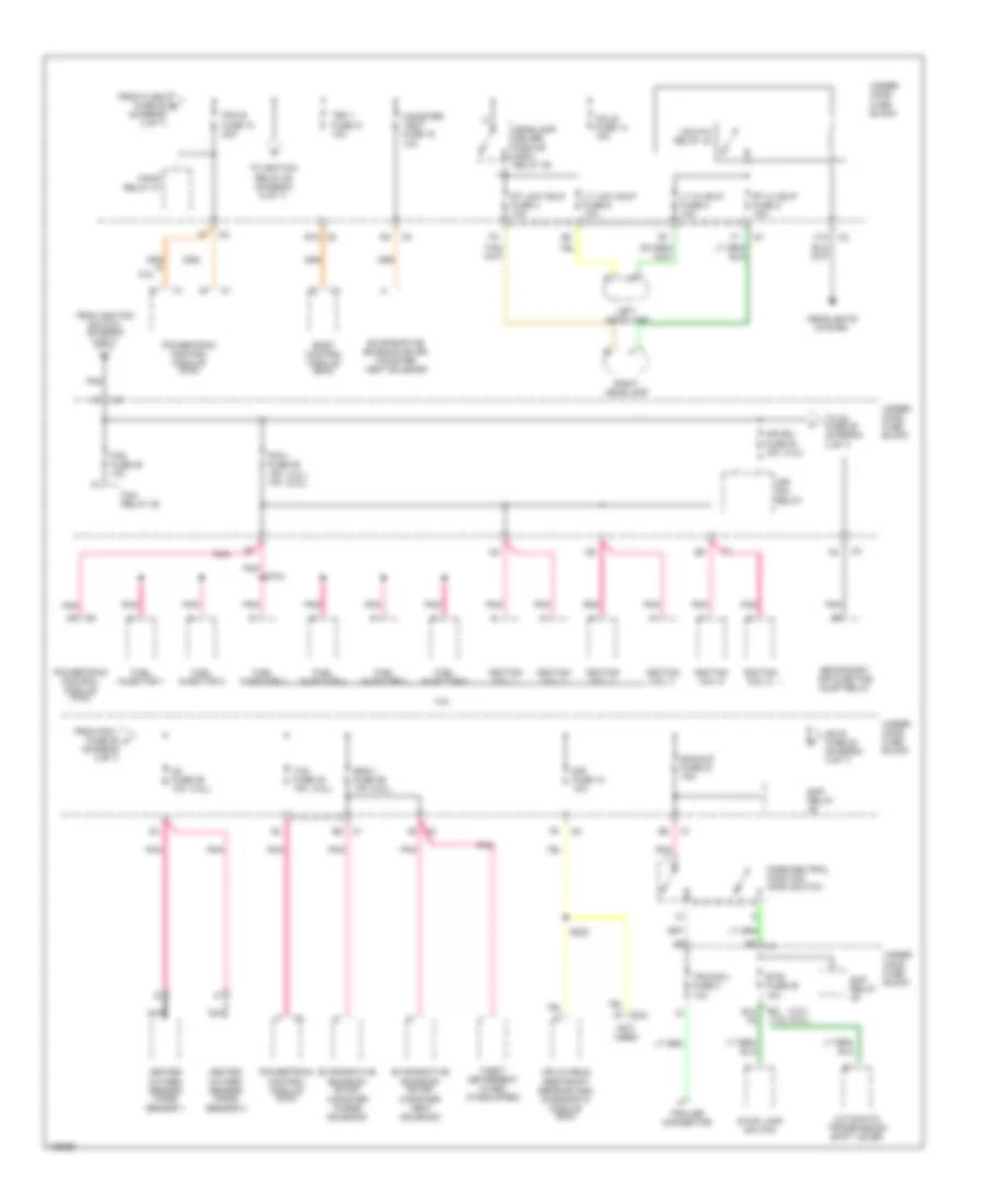 Power Distribution Wiring Diagram (3 of 7) for Buick Rainier 2004