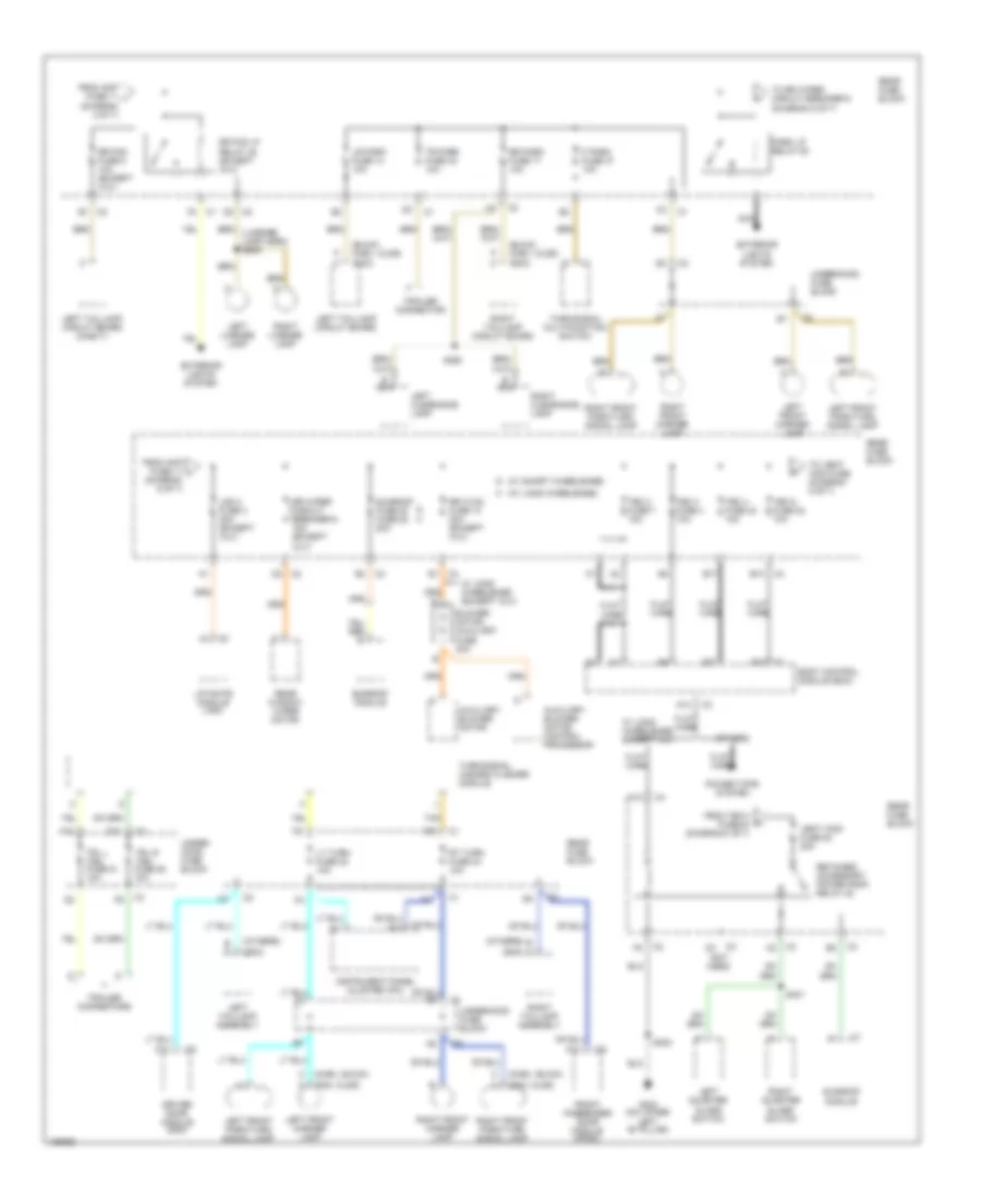 Power Distribution Wiring Diagram 5 of 7 for Buick Rainier 2004