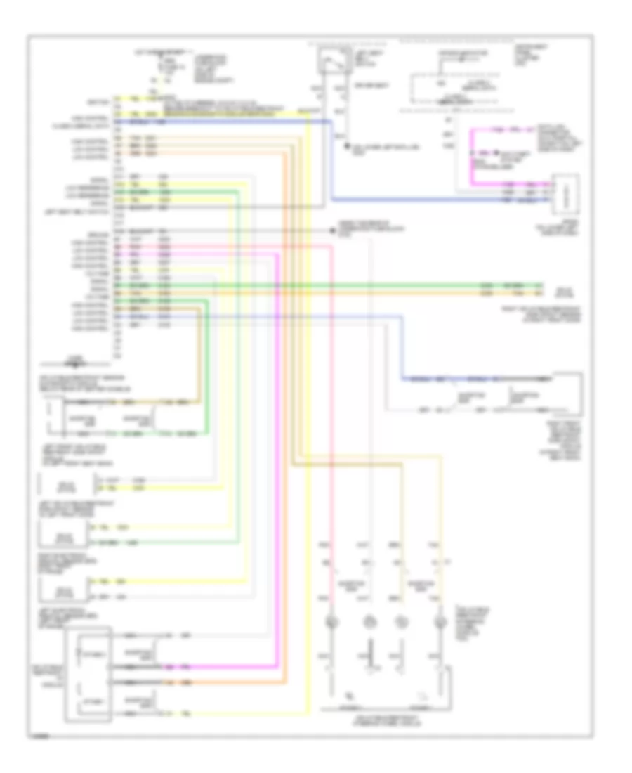 Supplemental Restraints Wiring Diagram for Buick Rainier 2004