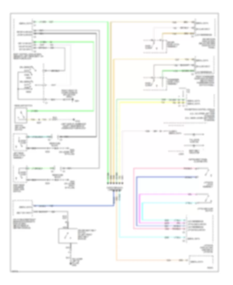 Warning Systems Wiring Diagram for Buick Rainier 2004