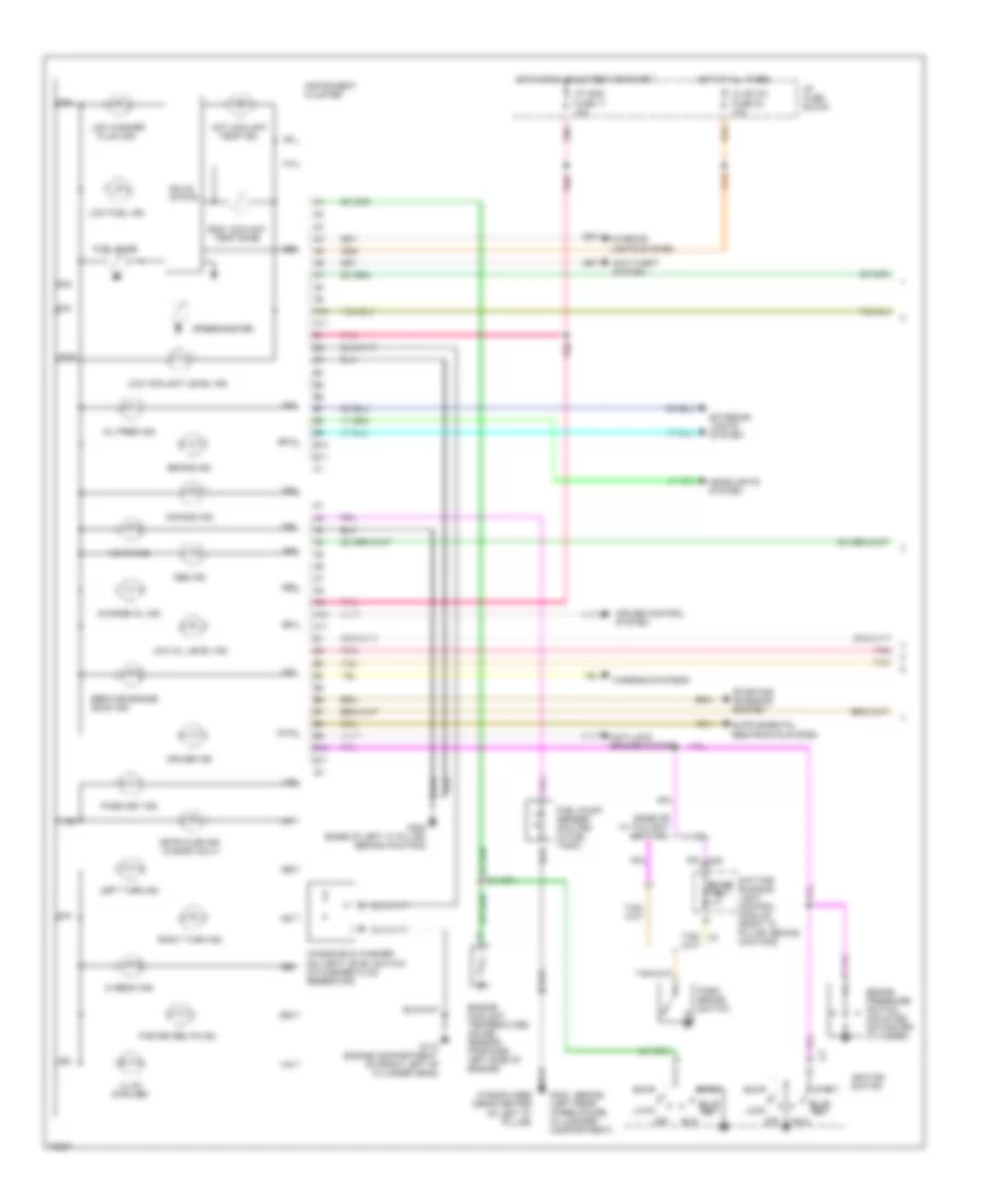 Instrument Cluster Wiring Diagram 1 of 2 for Buick Roadmaster Limited 1996