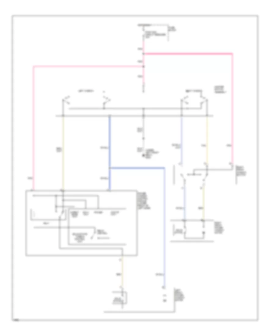 Power Windows Wiring Diagram 2 Door for Buick Skylark Gran Sport 1991