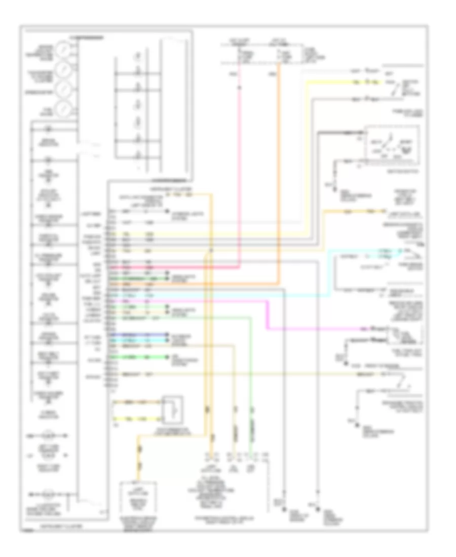 Instrument Cluster Wiring Diagram for Buick Skylark Custom 1996