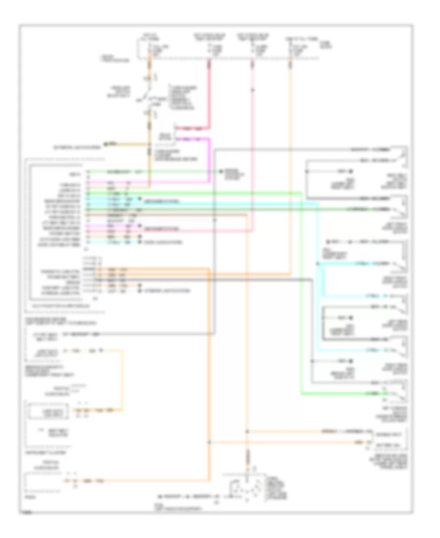 Warning System Wiring Diagrams for Buick Skylark Custom 1996