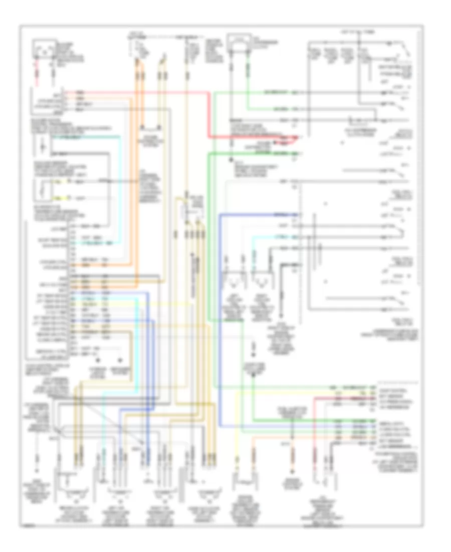Automatic A C Wiring Diagram for Buick Rendezvous CX 2004