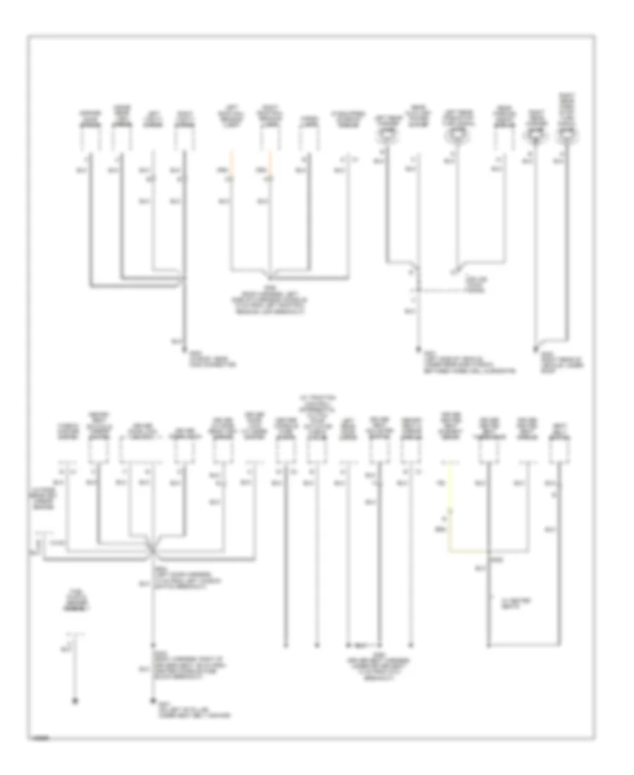 Ground Distribution Wiring Diagram 3 of 4 for Buick Rendezvous CX 2004