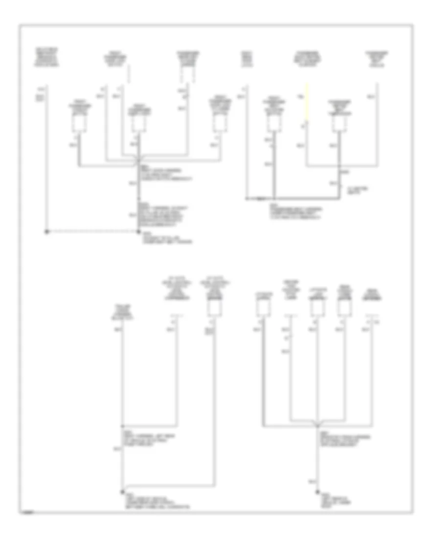 Ground Distribution Wiring Diagram (4 of 4) for Buick Rendezvous CX 2004