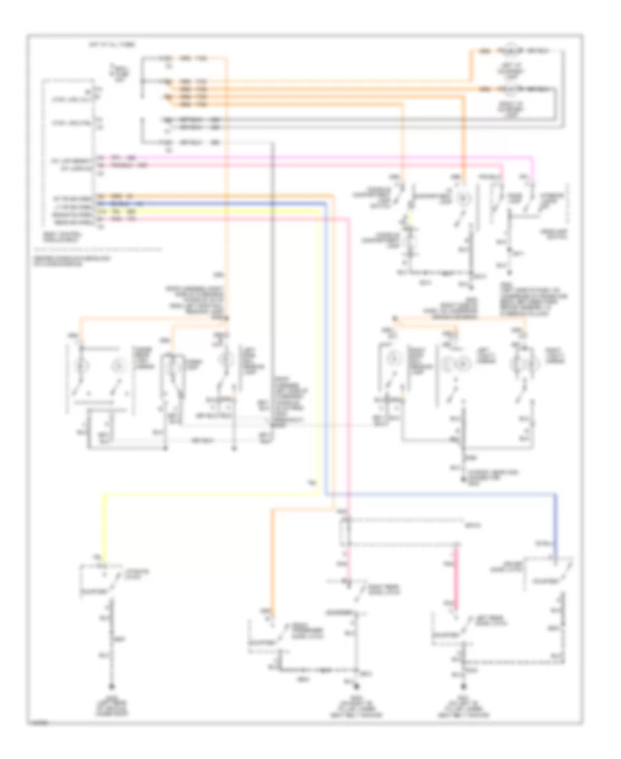 Courtesy Lamps Wiring Diagram for Buick Rendezvous CX 2004