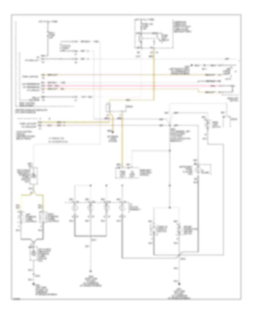 Instrument Illumination Wiring Diagram (1 of 2) for Buick Rendezvous CX 2004