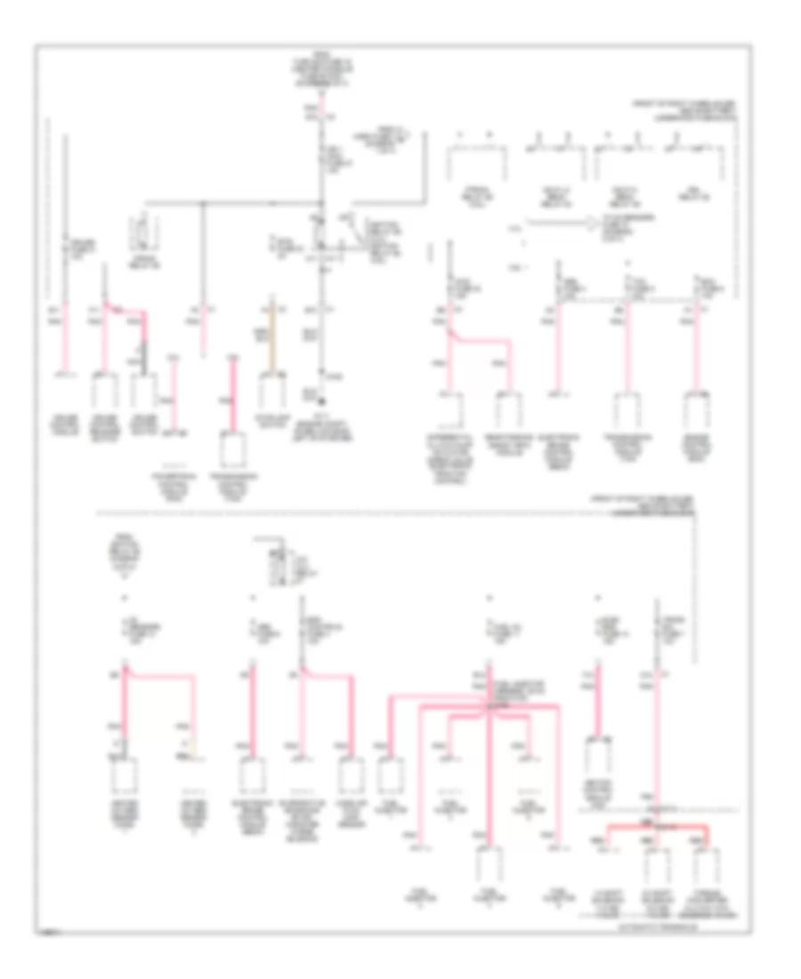 Power Distribution Wiring Diagram (2 of 4) for Buick Rendezvous CX 2004