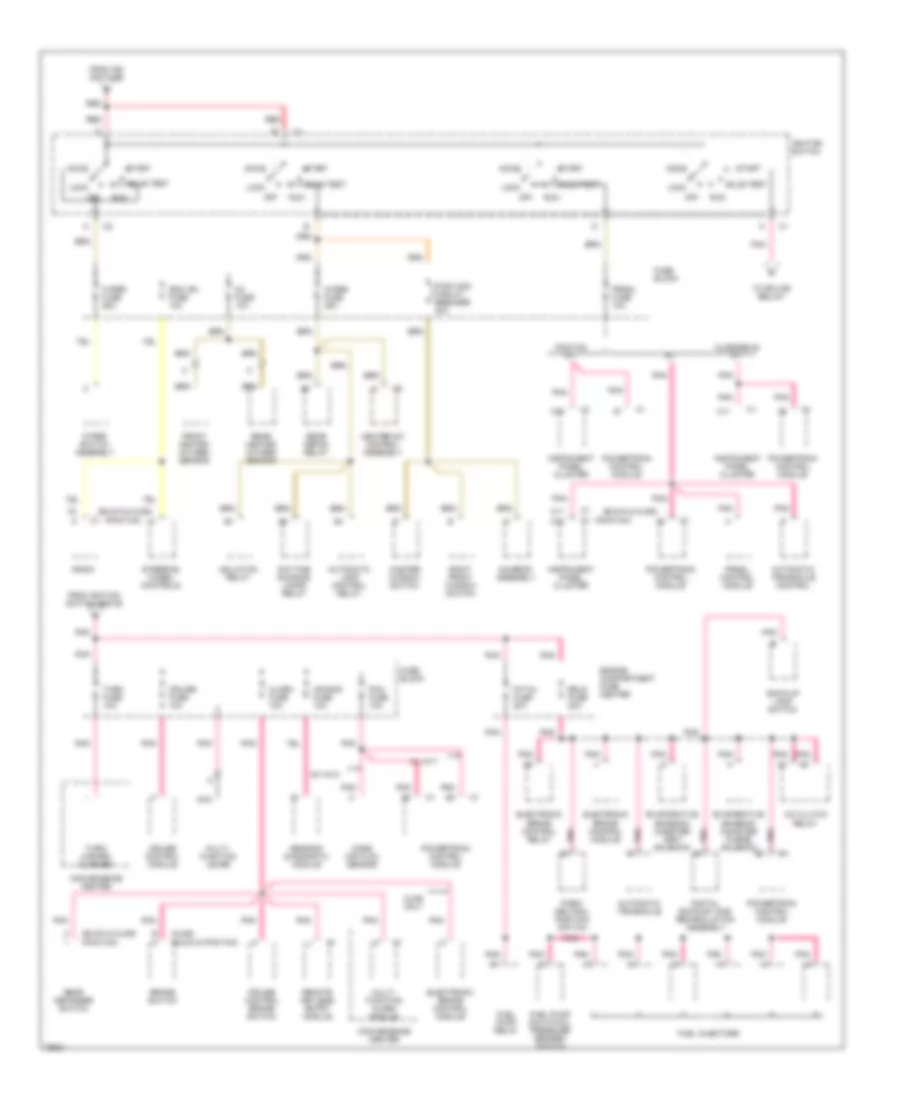 Power Distribution Wiring Diagram (2 of 2) for Buick Skylark Limited 1996