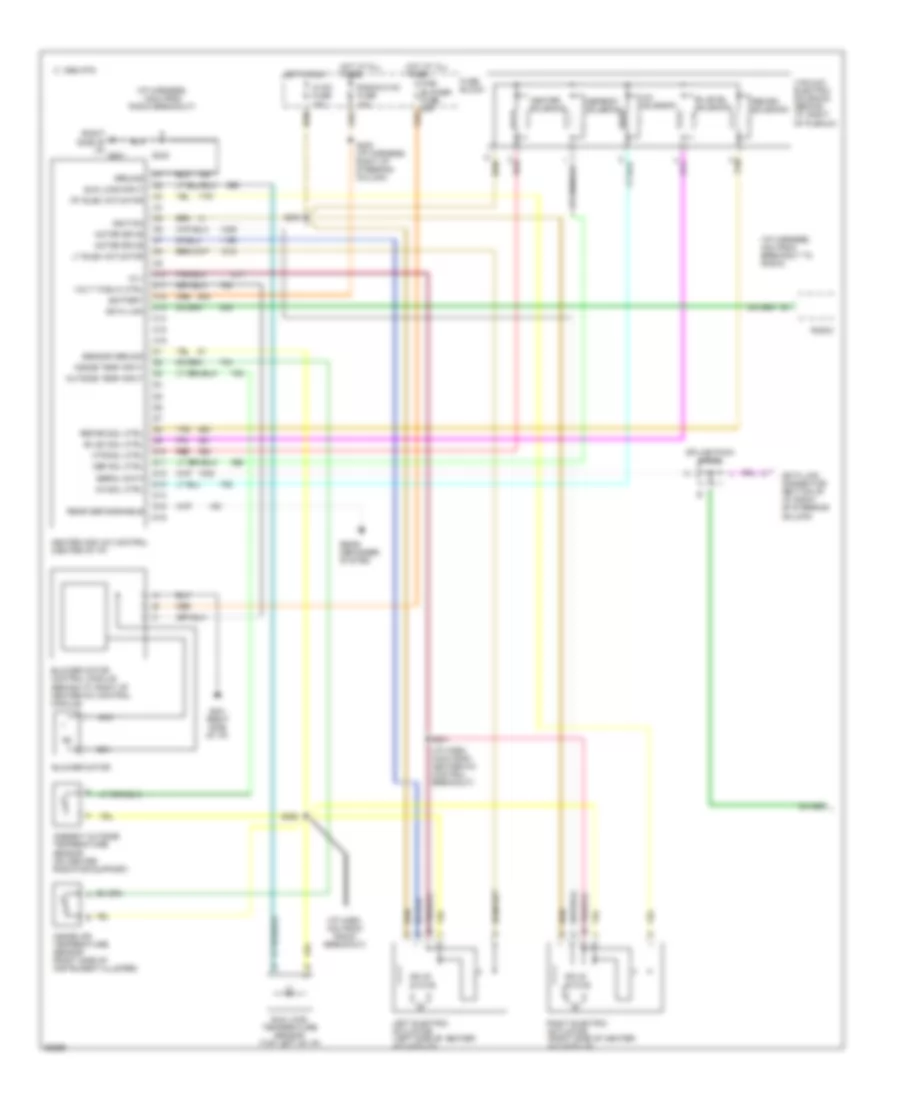 Air Conditioning Wiring Diagrams, Auto AC (1 of 2) for Buick Century Limited 1997