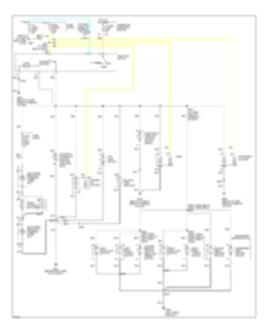 Instrument Illumination Wiring Diagram for Buick Century Limited 1997