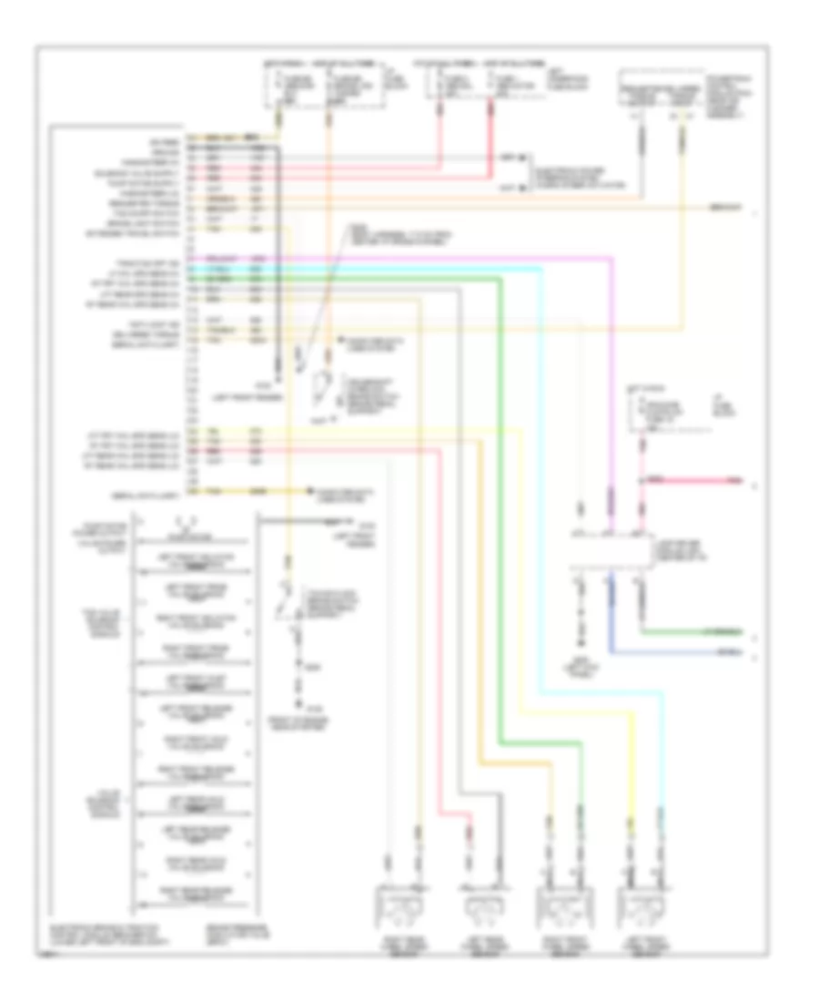 Anti lock Brake Wiring Diagrams 1 of 2 for Buick LeSabre Custom 1997