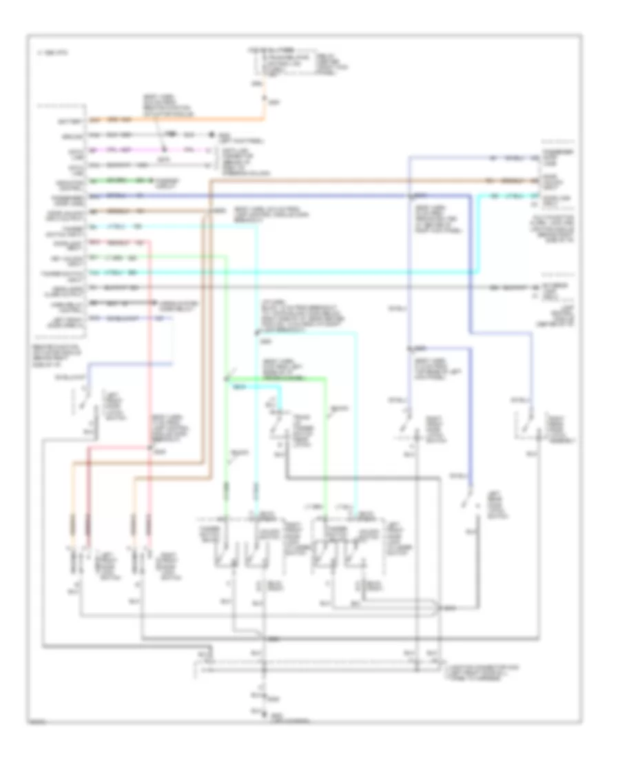 Forced Entry Wiring Diagram for Buick LeSabre Custom 1997