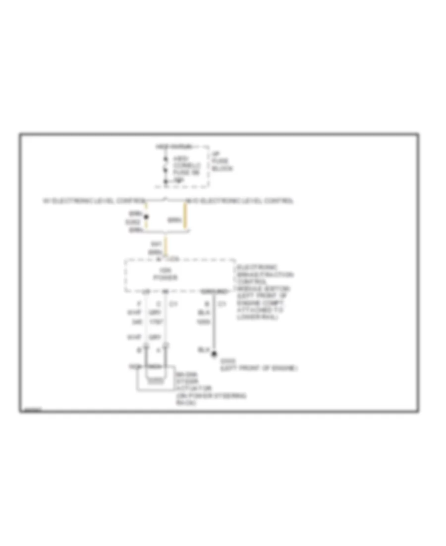 Electronic Power Steering Wiring Diagram for Buick LeSabre Custom 1997