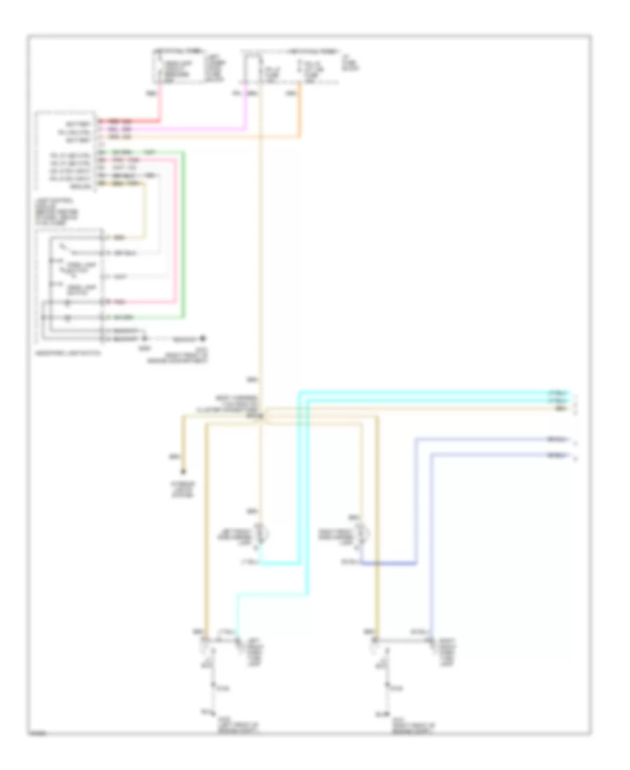 Exterior Lamps Wiring Diagram 1 of 2 for Buick LeSabre Custom 1997