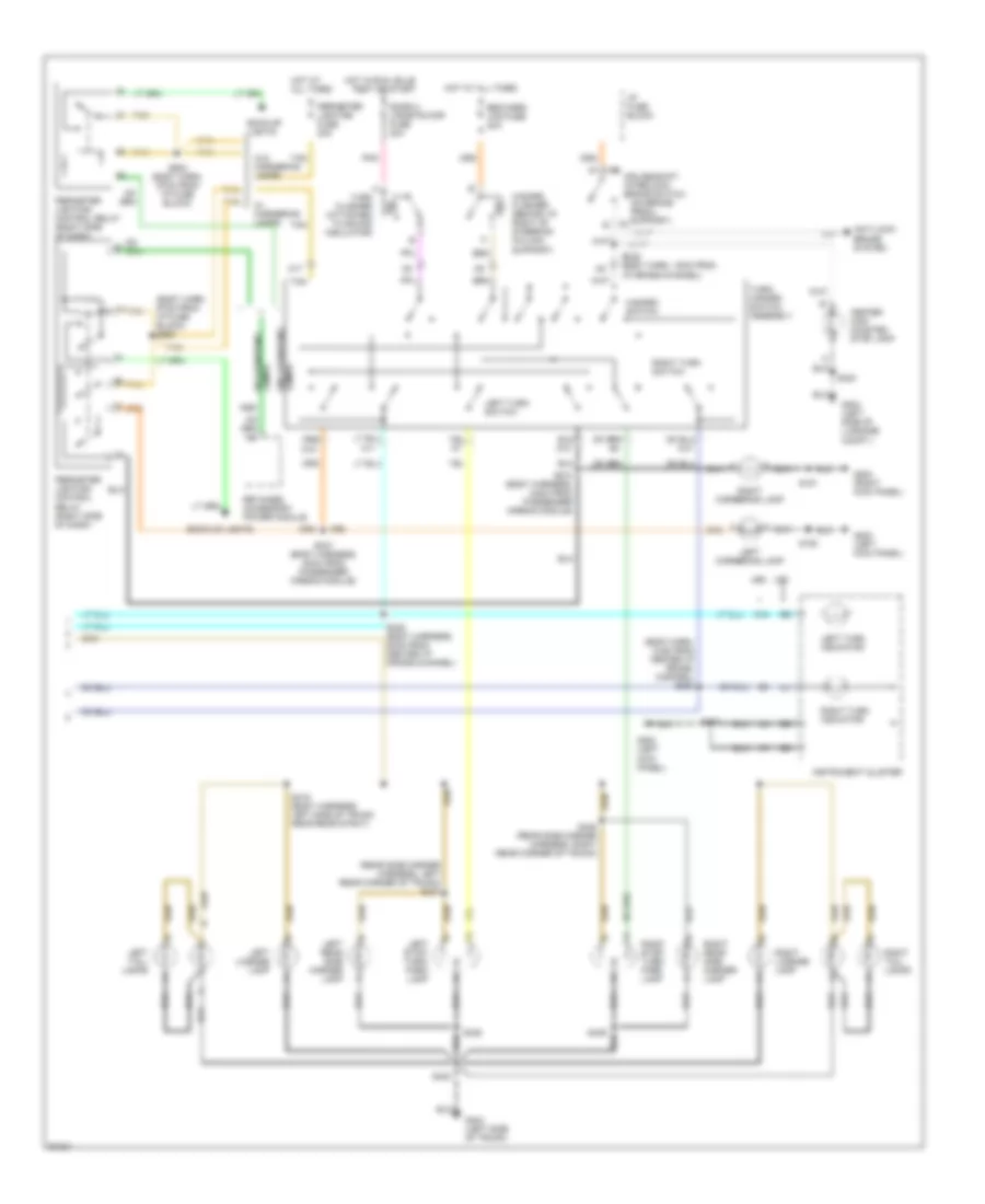 Exterior Lamps Wiring Diagram 2 of 2 for Buick LeSabre Custom 1997