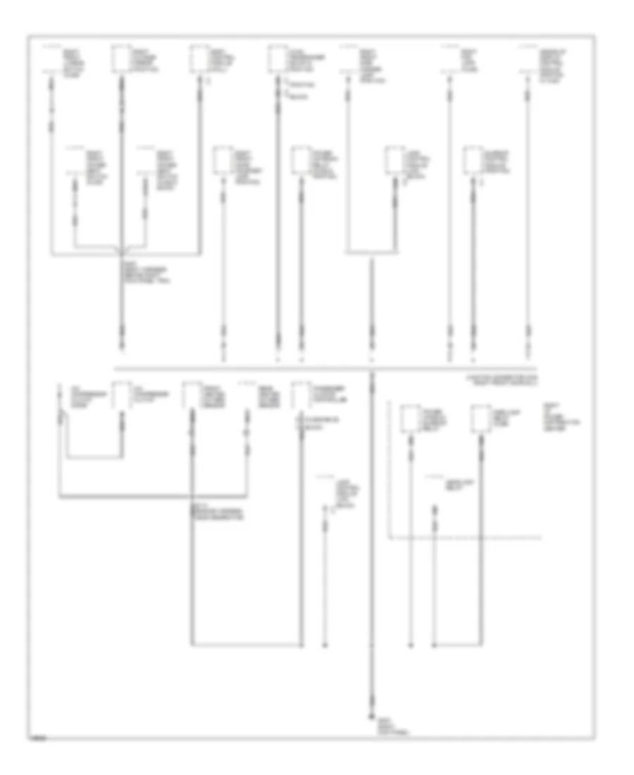 Ground Distribution Wiring Diagram 3 of 6 for Buick LeSabre Custom 1997