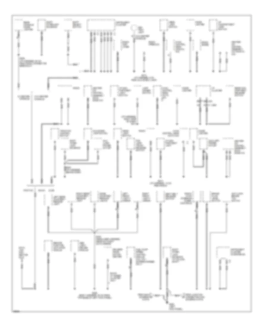 Ground Distribution Wiring Diagram (4 of 6) for Buick LeSabre Custom 1997