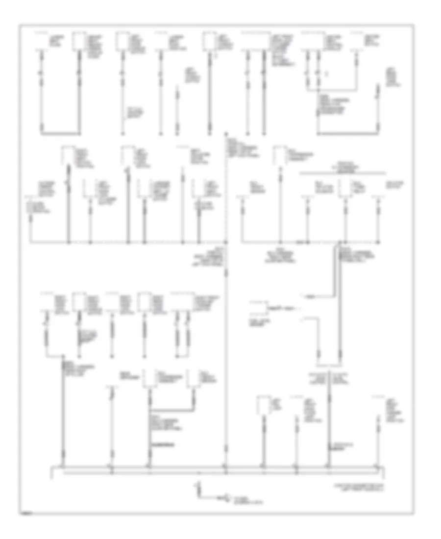 Ground Distribution Wiring Diagram 5 of 6 for Buick LeSabre Custom 1997