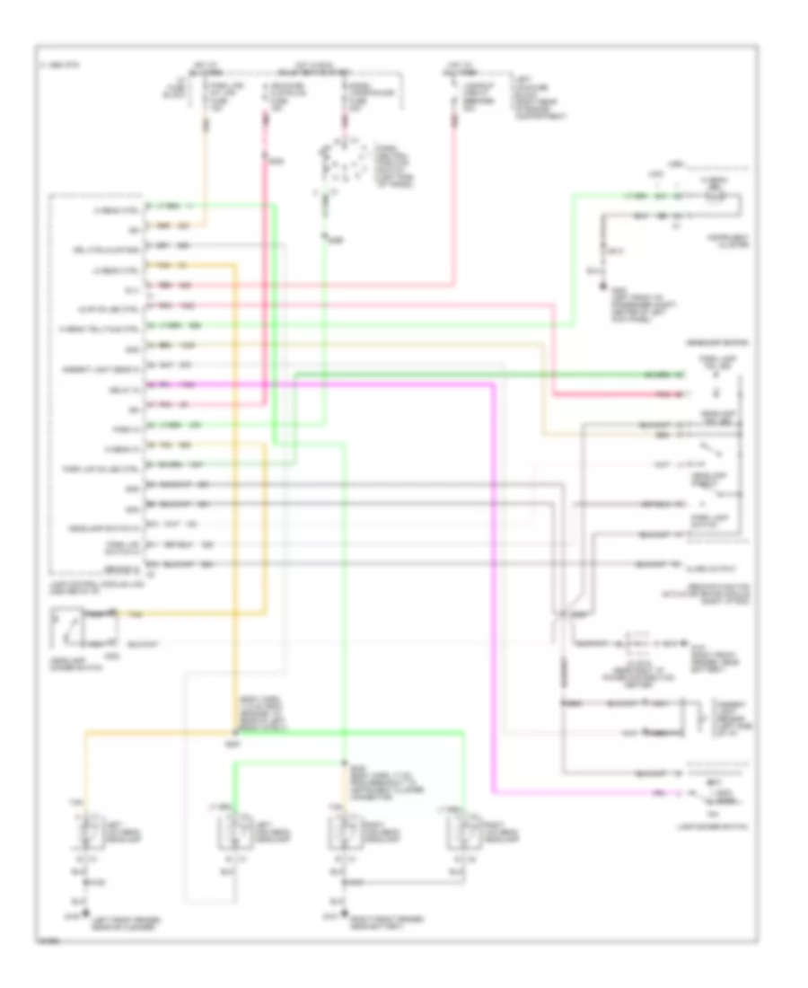 Headlight Wiring Diagram for Buick LeSabre Custom 1997