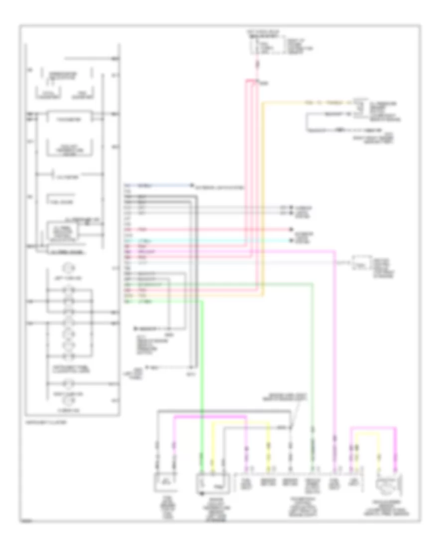 Instrument Cluster Wiring Diagram Gauges Cluster UB3 for Buick LeSabre Custom 1997