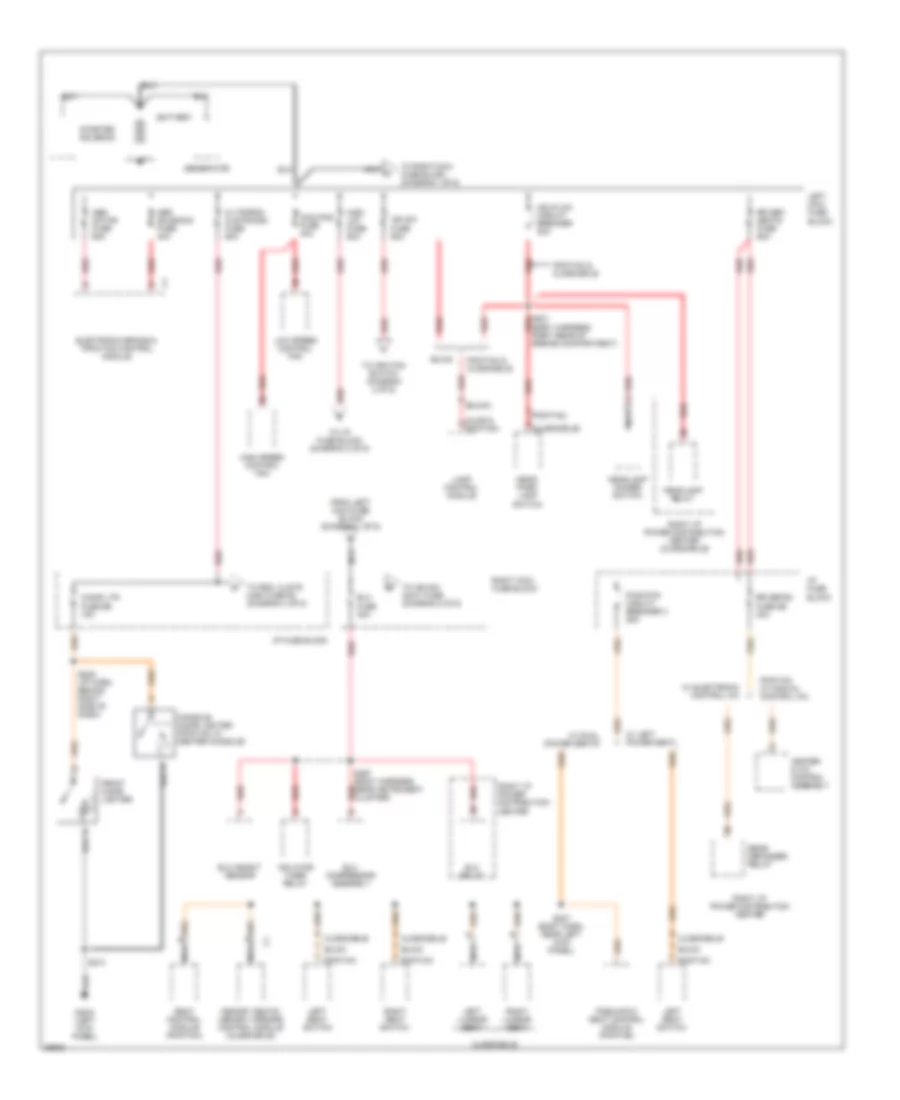 Power Distribution Wiring Diagram 1 of 6 for Buick LeSabre Custom 1997
