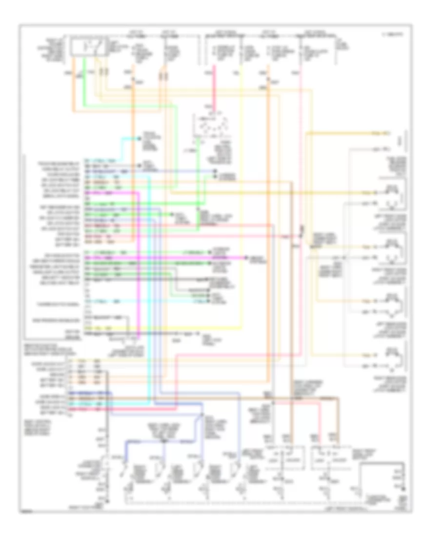 Keyless Entry Wiring Diagram for Buick LeSabre Custom 1997