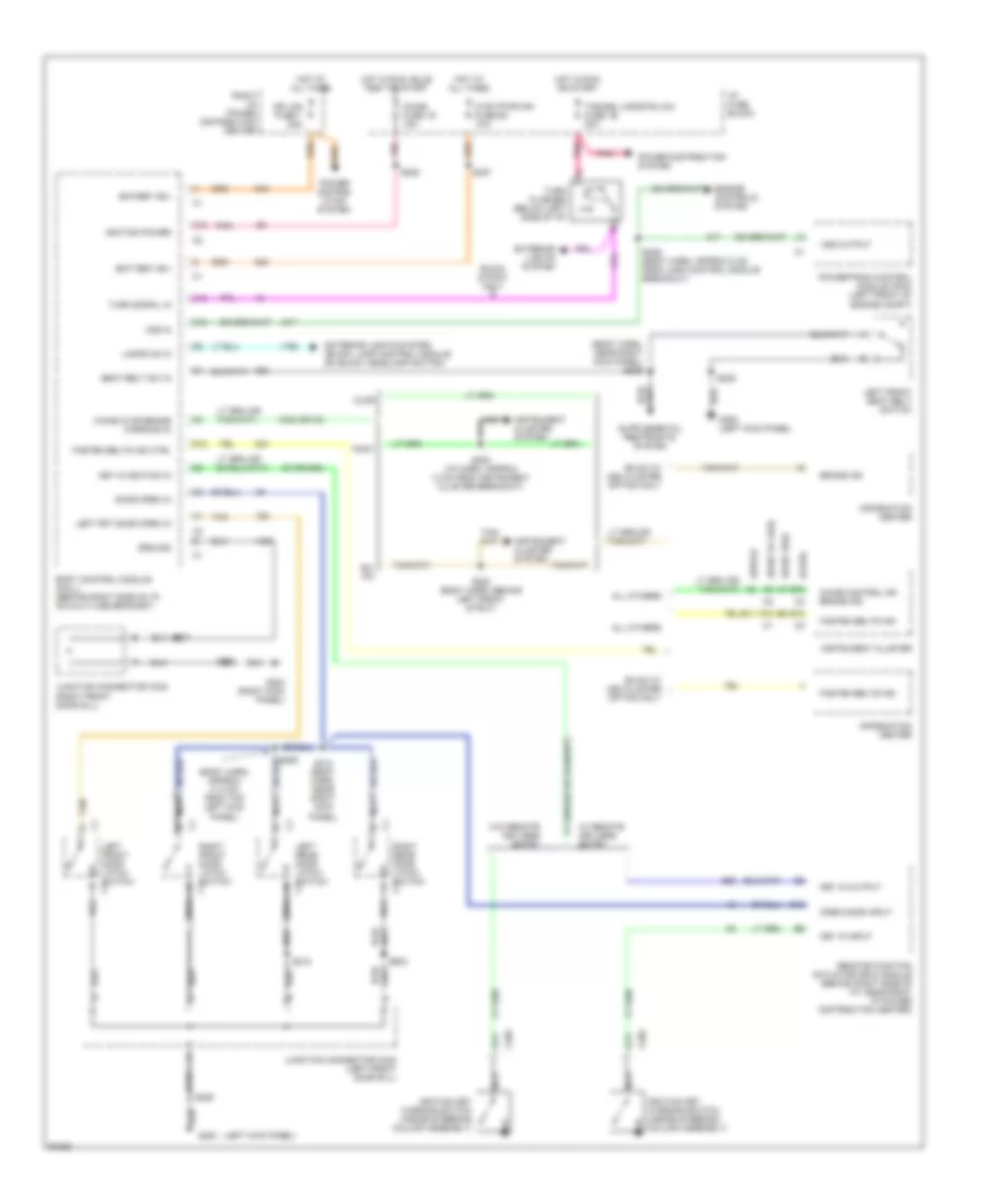 Warning System Wiring Diagrams for Buick LeSabre Custom 1997