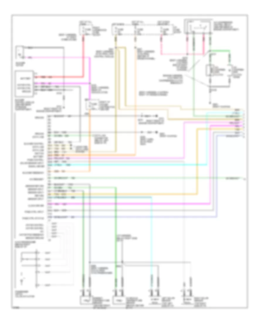 AC Wiring Diagram, Auto AC (1 of 2) for Buick LeSabre Limited 1997